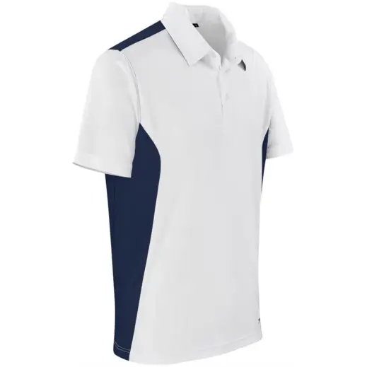 Mens Glendower Golf Shirt White Side